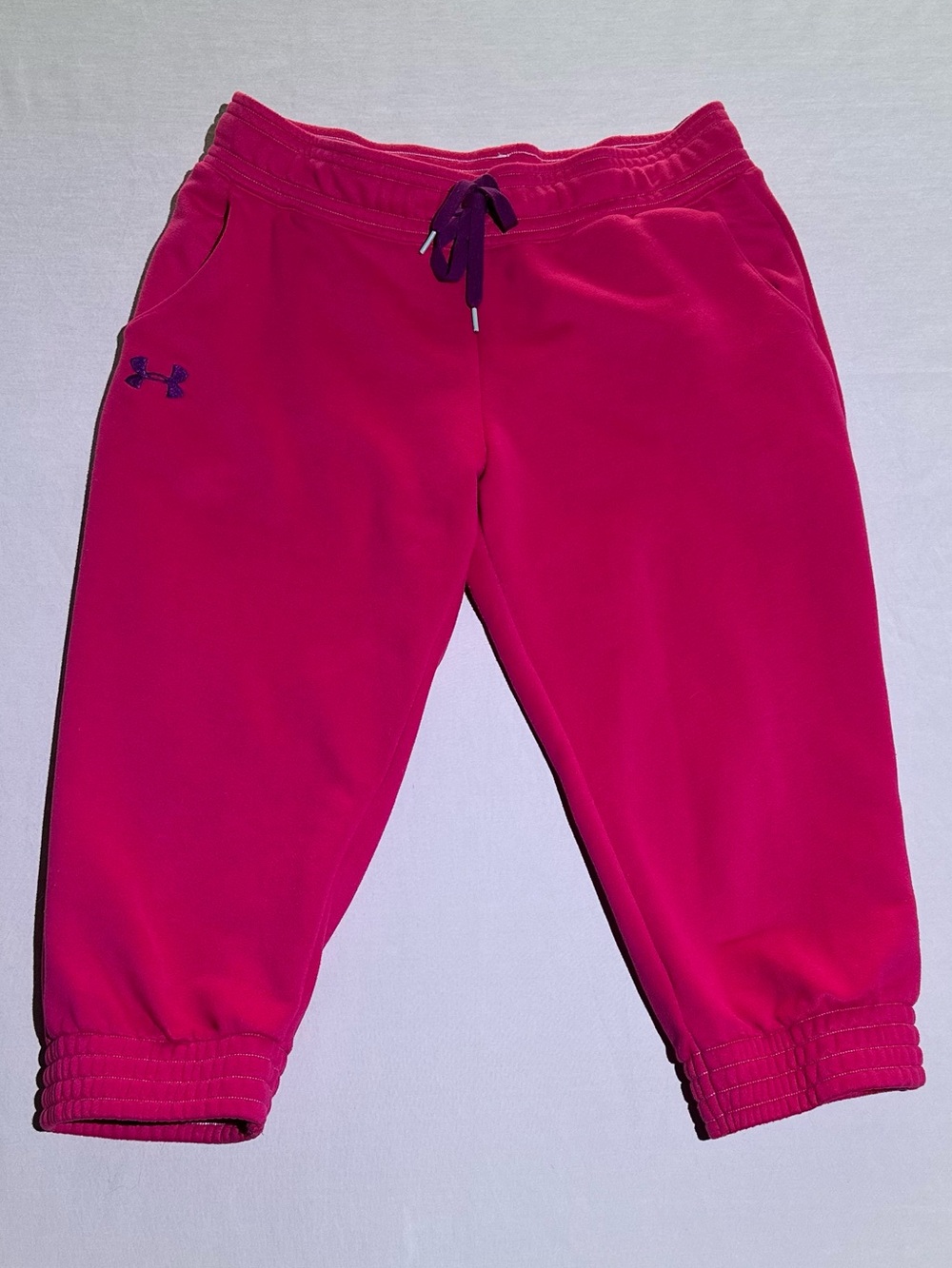 Under Armour Hot Pink Capri Sweatpants